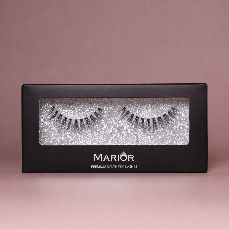 Kurze künstliche Wimpern für Anfänger